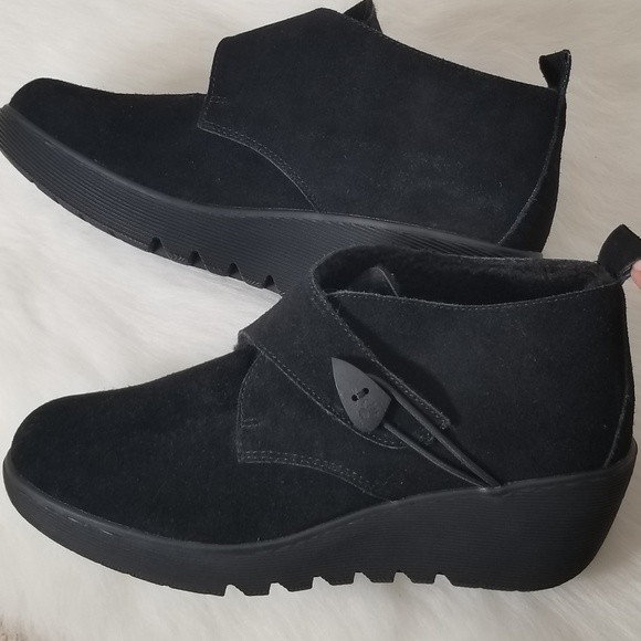 Bear Paw Booties Wedge Ellie Ankle Boot Sz 11 - Picture 5 of 6